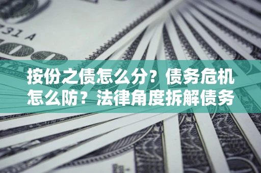 济南按份之债怎么分？债务危机怎么防？法律角度拆解债务分配与风险自保指南