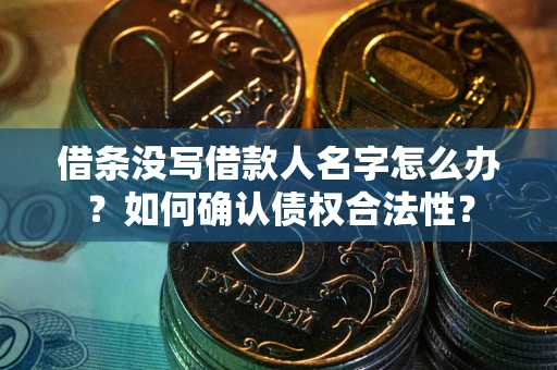 济南借条没写借款人名字怎么办？如何确认债权合法性？