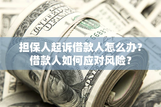 济南担保人起诉借款人怎么办？借款人如何应对风险？